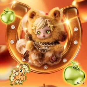 SKULLPANDA × My Little Pony Series Plush Doll Pendant (AppleJack)